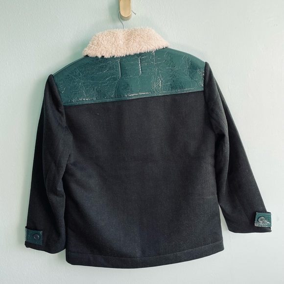 FINAL PRICE!
NWT Paul & Joe Sister Greenwish Jacket Faux Shearling Trim - Picture 9 of 9